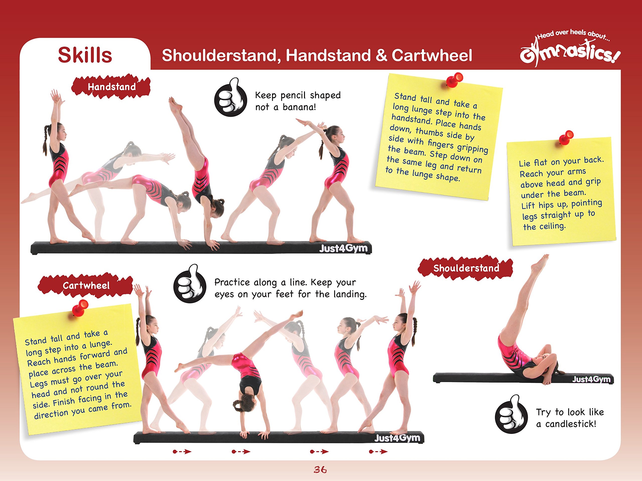 Head Over Heels Gymnastics Volume 3: Floor Beam [Book]: 1 : Gemma Coles:  Amazon.in: Books